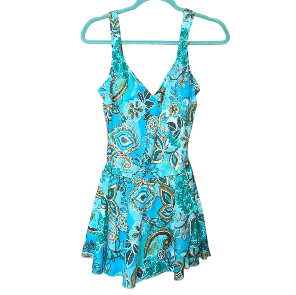 Nwt! Maxine Of Hollywood Swim Dress